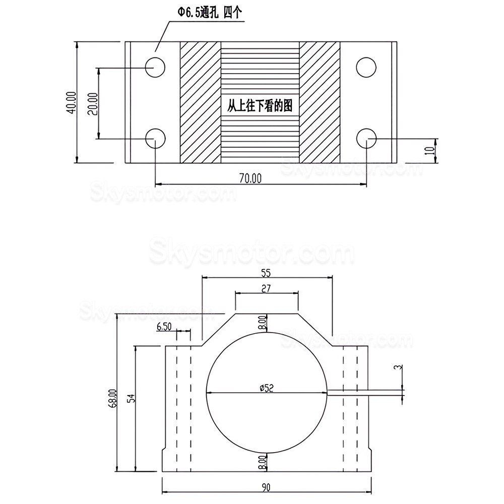 500W 110V/220V 空冷CNCスピンドルモーターキット OSP001716 12000 RPM 電源付き + ER11コレット13個